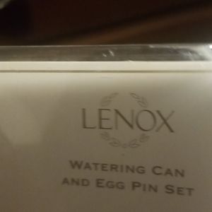 Lennox watering can tin brooch set PM 870